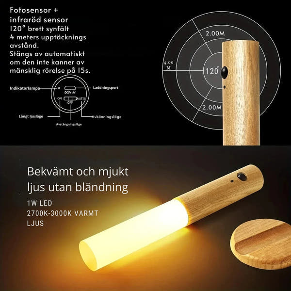 LumoSense - Smart Rörelseaktiverad Nattlampa