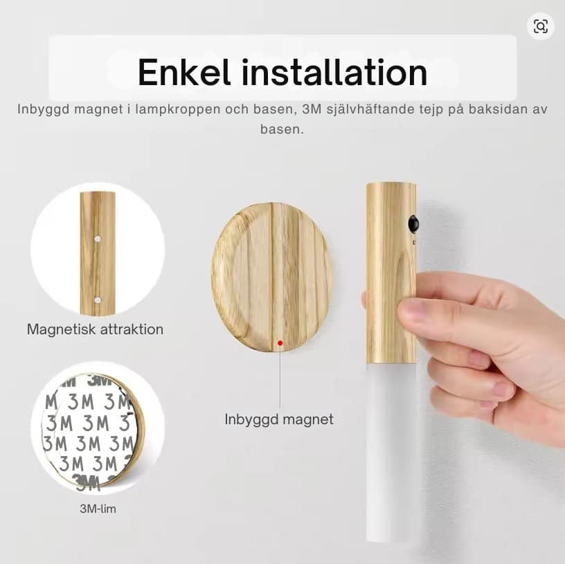 LumoSense - Smart Rörelseaktiverad Nattlampa